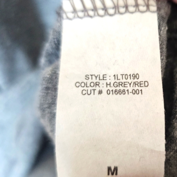 Harley Davidson Durango V-Neck Raglan T-shirt Red/Grey Moto New Medium Logo - Picture 11 of 12